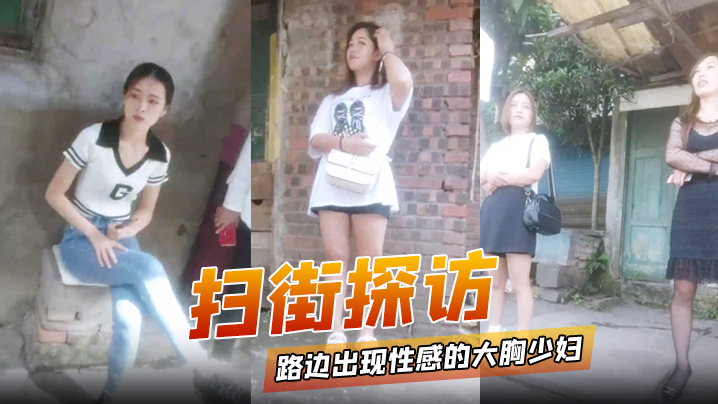 【扫街探访】路边出现性感的大胸少妇而且价格还便宜